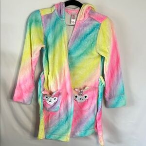 Justice Cozy Pink and Blue Robe Pajamas